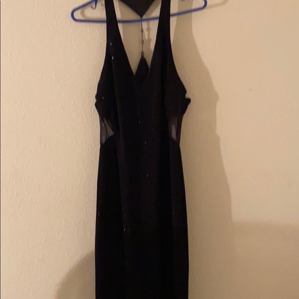Women’s black formal shimmer dress